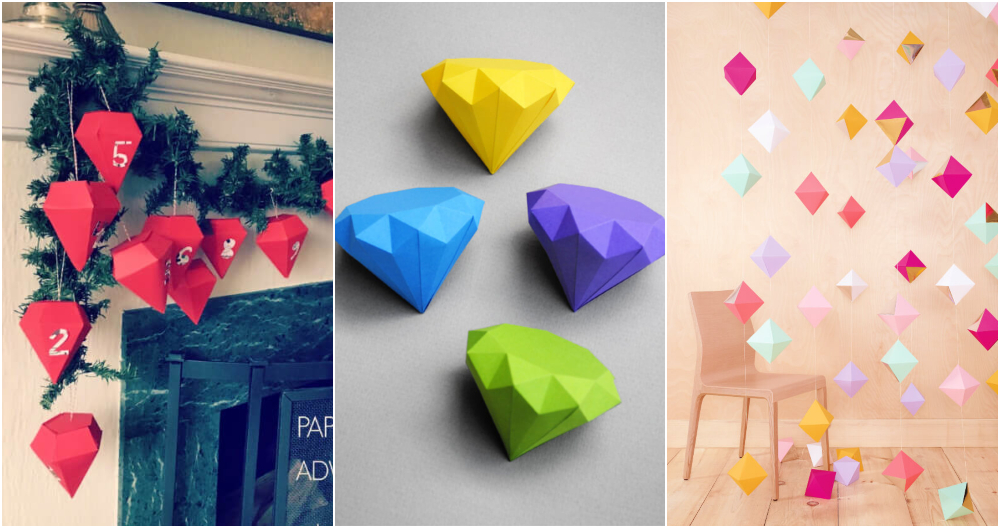 10 идей оригами с бриллиантами своими руками