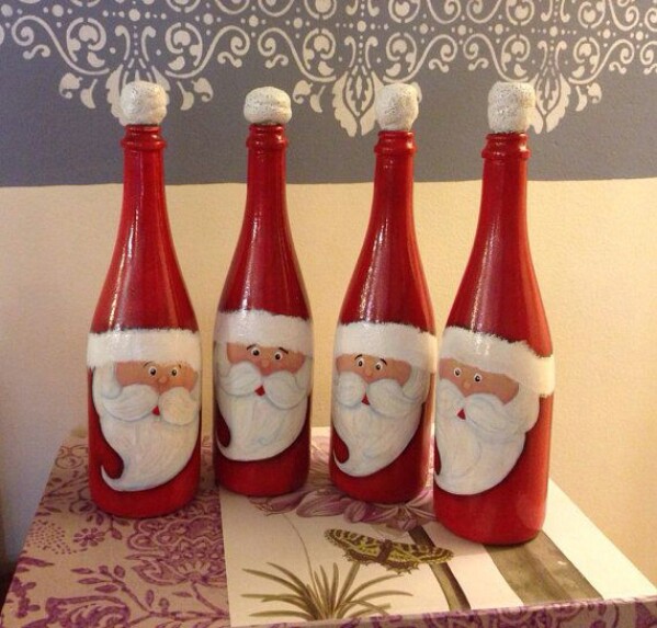 Бутылки для лица Санта-Клауса