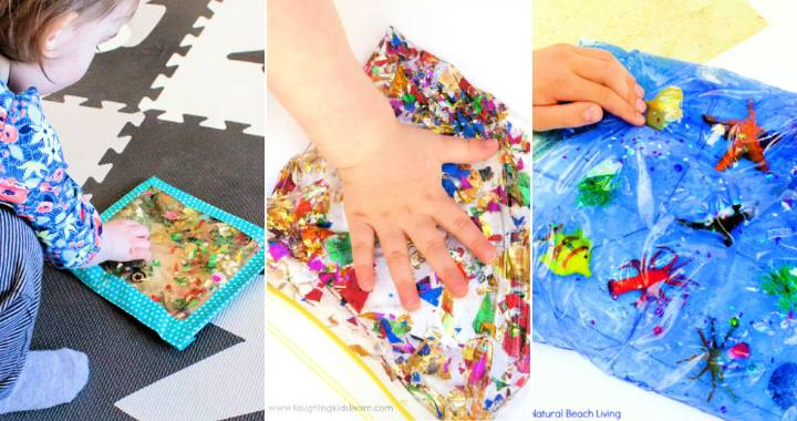 15 простых в изготовлении сенсорных сумок для детей
