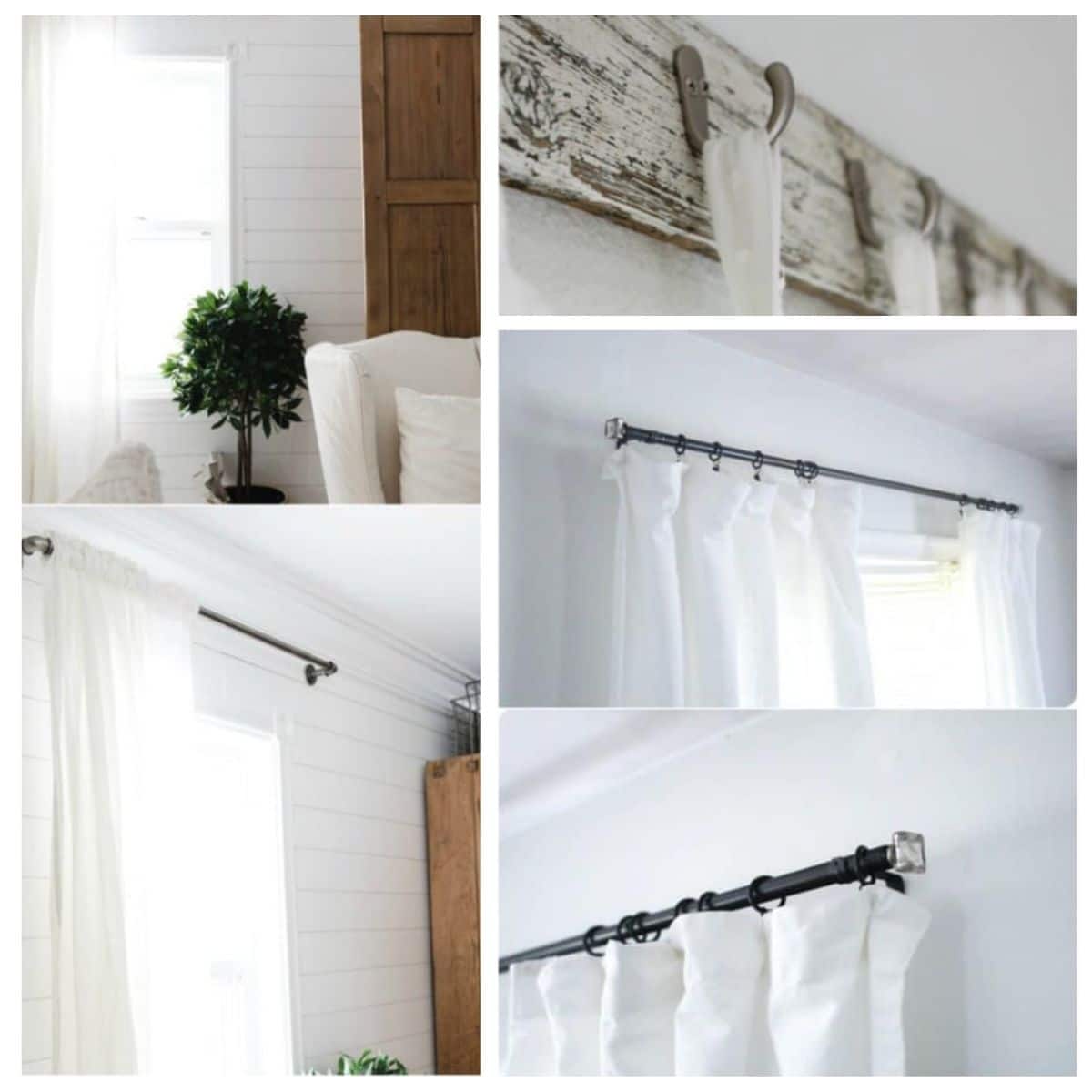 16 homemade curtain rods and hooks that will give you great style on a budget