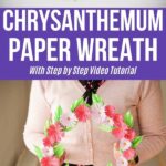 Бумажный коллаж из хризантем