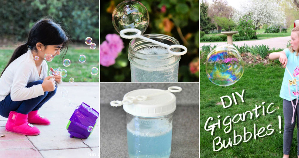 20 простых способов сделать мыльные пузыри дома