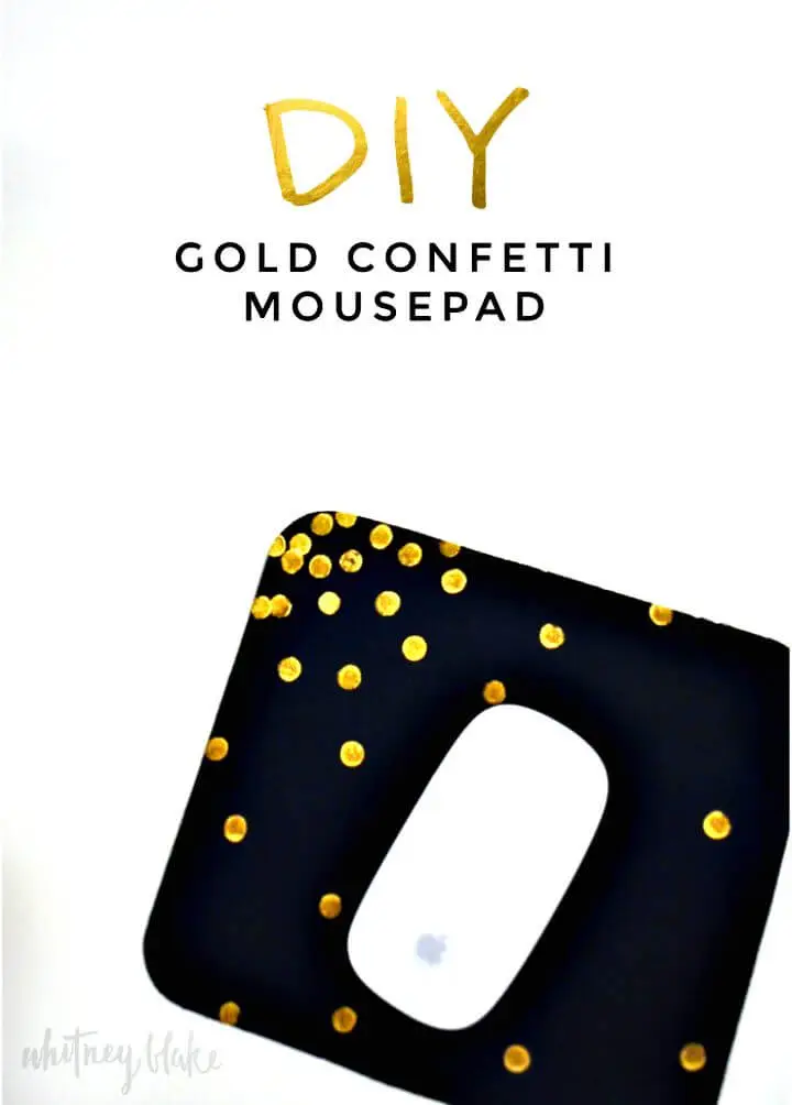 Великолепный коврик для мыши с золотым штампом своими руками